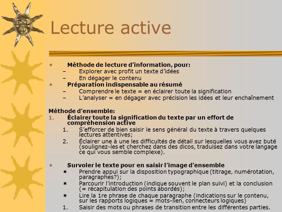 Lecture recapitulation